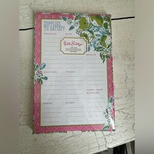 Lilly pulitzer grocery list pad